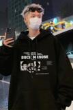 CM083BP60秋冬重磅纯棉卫衣宽松外套ins港风卡通潮牌男装帽衫，男装卫衣，星座304A-1