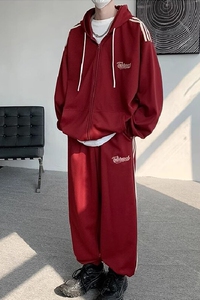 TZ2829P110新品运动卫衣套装休闲宽松情侣外套运动套装图片