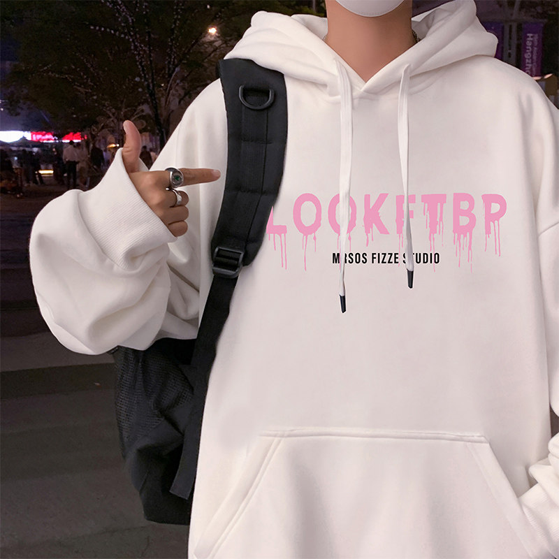 CM059加绒P65新品蜘蛛印花加厚加绒纯棉卫衣连帽情侣外套休闲,男装卫衣,星座304A-1