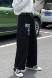 直筒潮流西裤印花潮流裤男士宽松垂感弹力港风XZ304B-2-KZ503A，男装休闲裤，星座304A-1