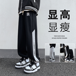 K893P55加绒65新品束脚运动裤含棉微弹卫裤宽松休闲长裤图片