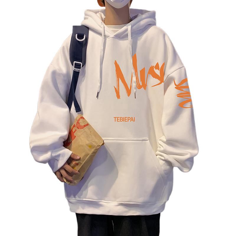 M008AP60加绒65秋冬纯棉连帽卫衣oversize学生宽松ins重磅外套,男装卫衣,星座304A-1