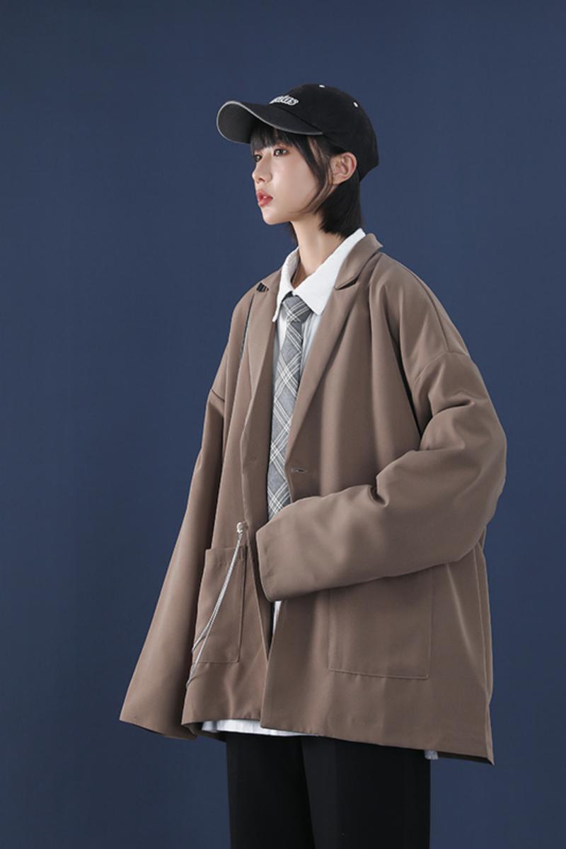 纯色简约休闲西服宽松韩版西服外套XZ304B-2-40150A,男装西服,星座304A-1