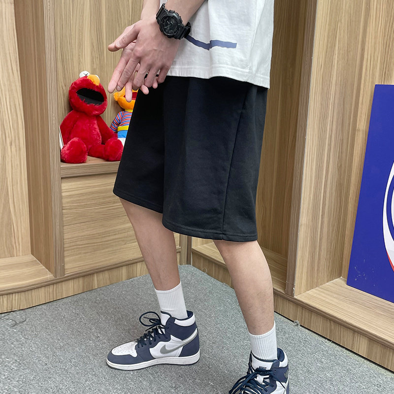 DK08CP29夏纯色棉短裤男潮流百搭宽松韩版ins潮牌沙滩裤潮流,男装休闲裤,星座304A-1