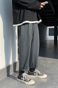 高品质潮流小西裤弹力垂感宽松潮流裤XZ304B-2-KZ513A图片