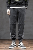 XZ304B-2-KZ2182新品牛仔裤日系工装大码男潮流哈伦裤休闲裤，男装牛仔裤，星座304A-1