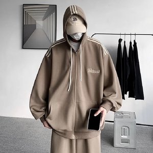 TZ2829P110新品运动卫衣套装休闲宽松情侣外套运动套装图片
