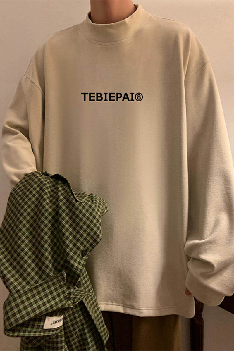 D005BP38秋冬德绒打底衫半高领套头保暖内搭针织衫长袖潮牌,男装针织衫/毛衣,星座304A-1