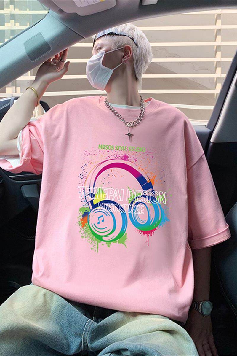 T782P26新品短袖t恤纯棉宽松运动半袖休闲透气休闲男生体恤衫,男装T恤,星座304A-1