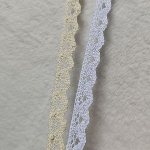 辅料 窗帘缝纫DIY材料桌布服装 1.5cm白色蕾丝棉线手工装 饰花边服装