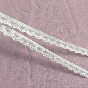辅料 脚边内衣服装 1.5cm锦纶丝弹力花边蕾丝裁边花型内裤 腰头裤