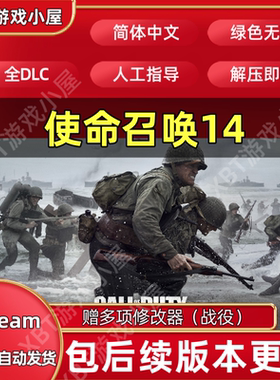 使命召唤14二战中文COD14整合暗影战争全PC电脑单机游戏送修改器