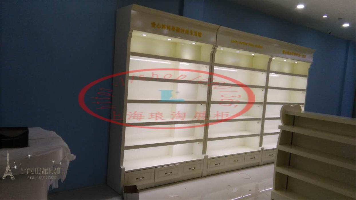 欧式木质烤漆母婴店货架奶粉化妆品展示柜童装货架婴儿用品展示架