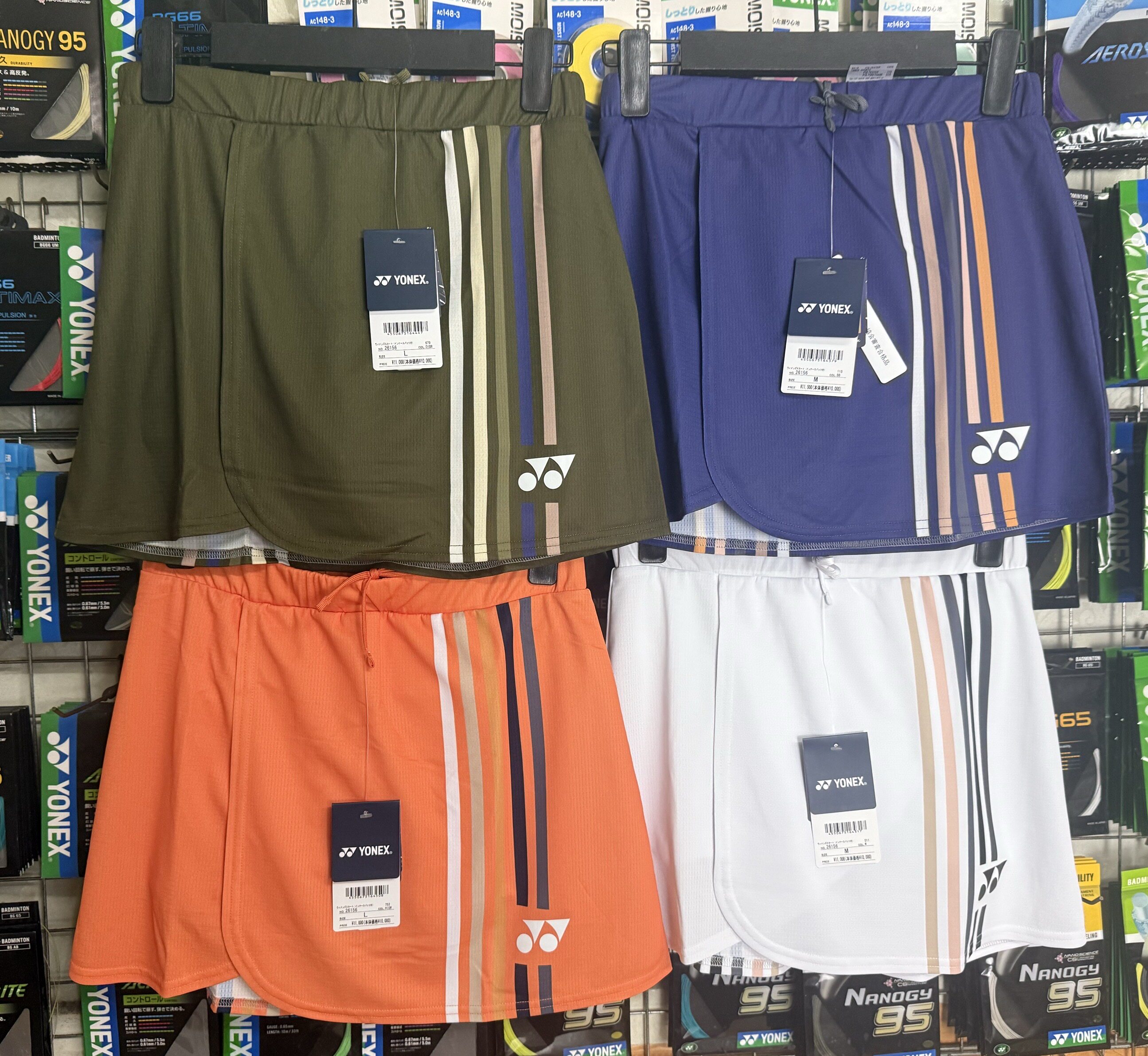 25款YONEX26156 JP版女款羽毛球服大赛款裤裙比赛服运动短裙半裙