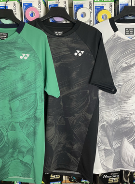 24款YONEX尤尼克斯10605 JP日本版男款短袖羽毛球服VC速干大赛服