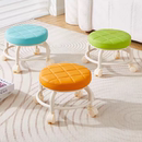 小凳子滑轮小凳子家用塑料矮凳可移动板凳静音轮拆快递带娃修脚凳