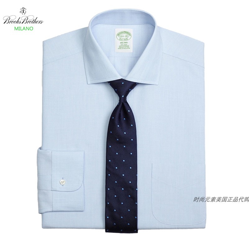 专柜milano布克兄弟修身衬衫