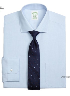 专柜Milano布克兄弟Supima修身BrooksBrothers免烫抗皱商务男衬衫