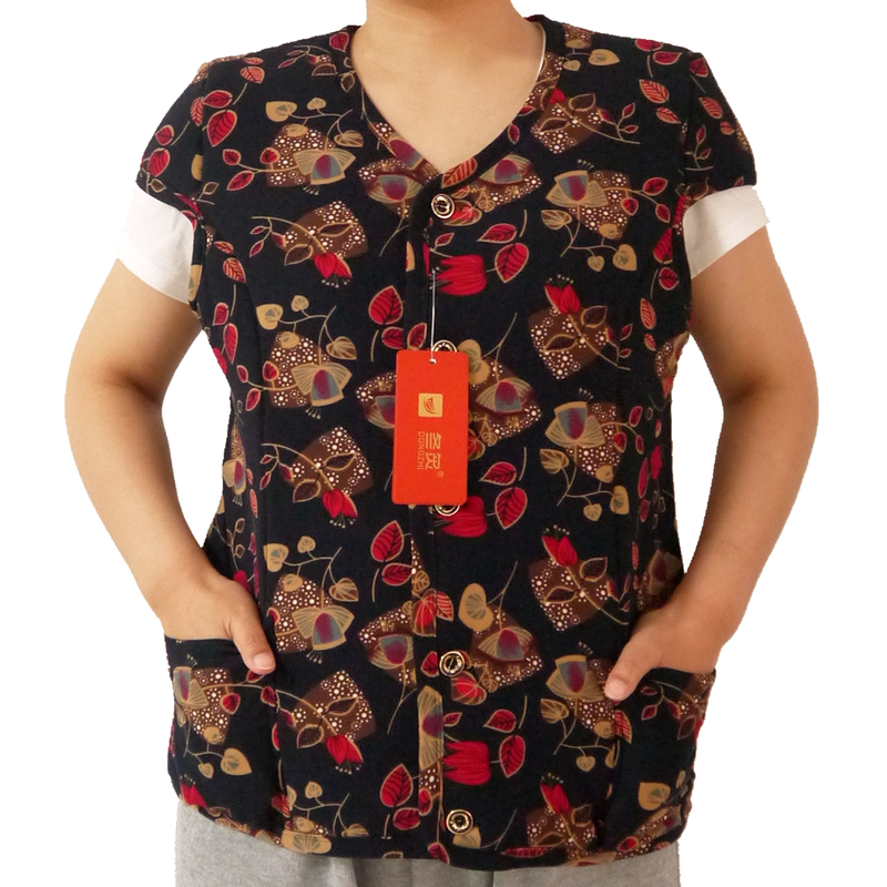 羊毛中老年女士棉马甲加绒加厚背心护肩羊毛坎肩妈妈婆婆奶奶马夹