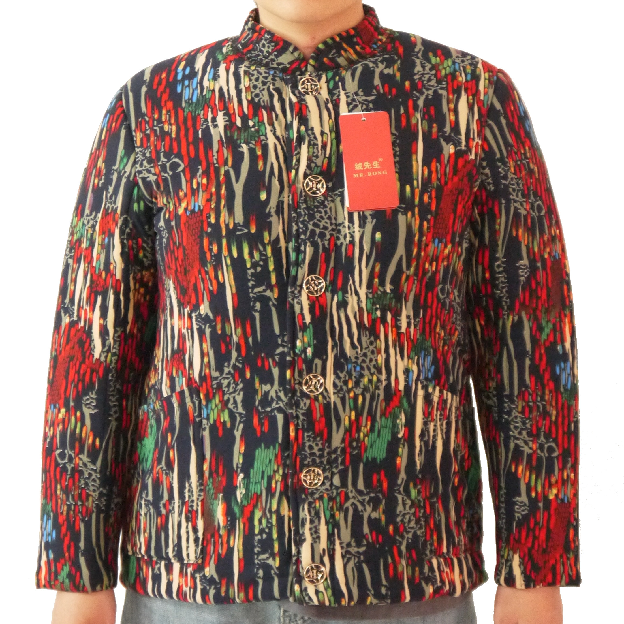 冬季棉衣中老年人女羊毛加绒加厚棉袄宽松妈妈装保暖棉服居家外套