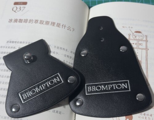 适用英国Brompton小布折叠自行车防水挡泥皮改装件心情件定制logo