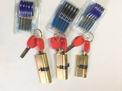防盗门锁芯ab级中芯纯铜锁芯大门锁芯通用型65 70 75 80 85mm包括