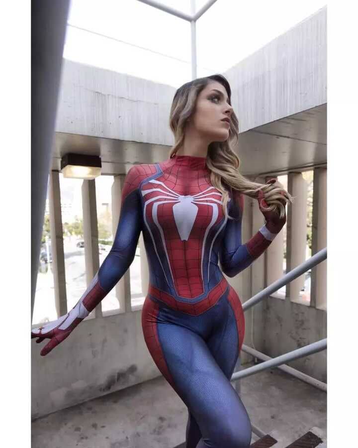 女款PS4紧身衣服装莱卡弹力印花游戏PS4女战服定制包邮