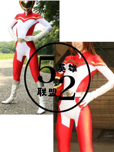 红色女战士战衣紧身衣