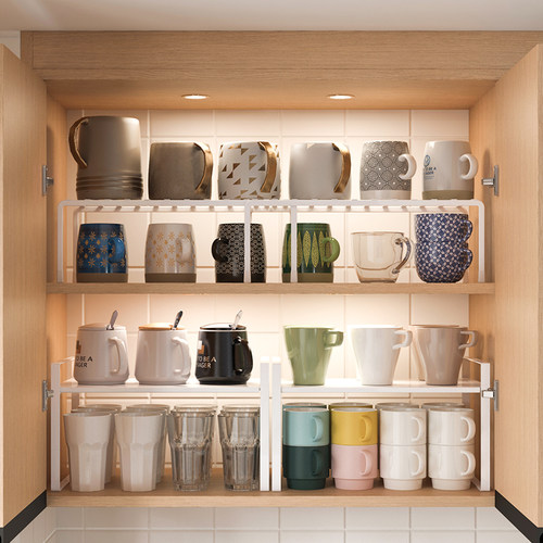 杯子收纳置物架橱柜内马克杯架