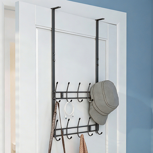 门后挂钩免打孔挂衣架加长臂61cm衣服置物架可调节卧室门后背挂钩
