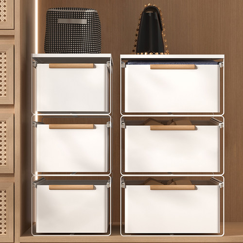 衣柜拉篮抽屉式免打孔衣服收纳柜