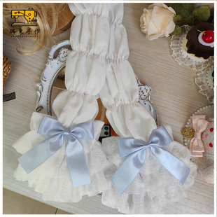 珥东手作Lolita白色手袖蕾丝优雅百搭手饰洛丽塔姬袖接袖配饰lo娘