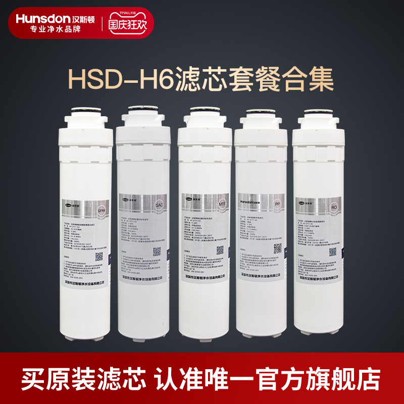 汉斯顿净水器正品家用直饮H6滤芯