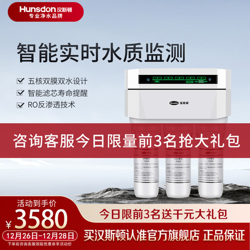 汉斯顿净水器ro反渗透直饮纯水机