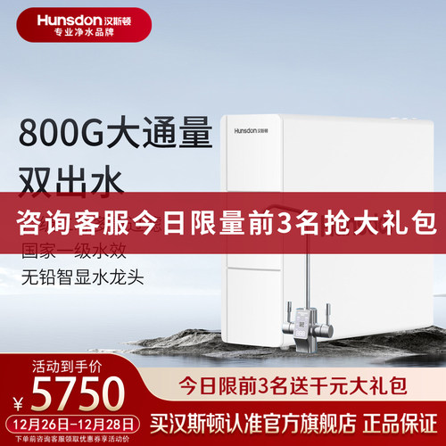 汉斯顿净水器家用直饮双出水P80