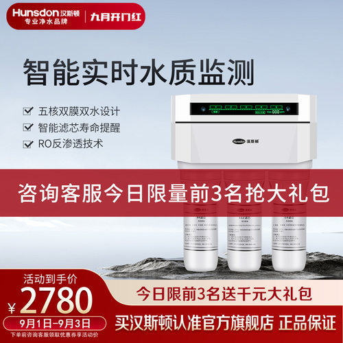 汉斯顿净水器ro反渗透直饮纯水机