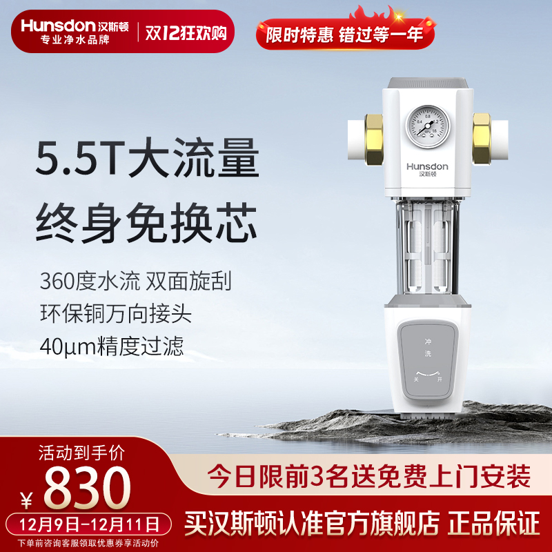 全屋净水器家用前置反冲洗过滤器