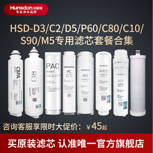 汉斯顿净水器家用直饮C80/D3滤芯