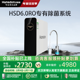 汉斯顿净水器家用直饮0阻垢剂厨房过滤ro反渗透C80净水机白露800G