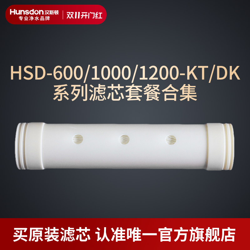 汉斯顿净水器原装正品600/800/1000/1200DK/KT超滤膜GPAN碳棒滤芯