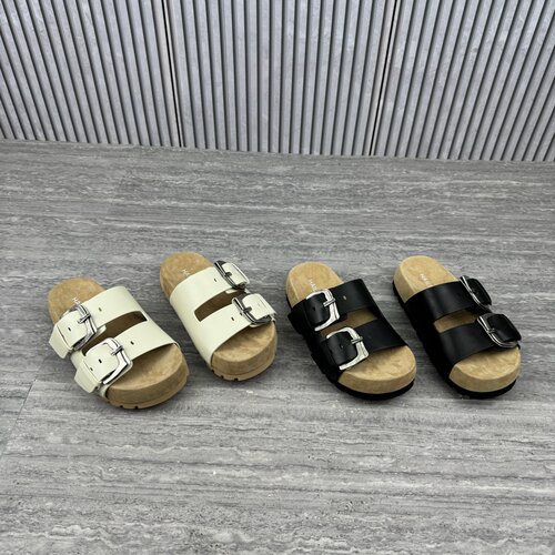 露趾外穿一字拖厚底休闲凉拖女鞋