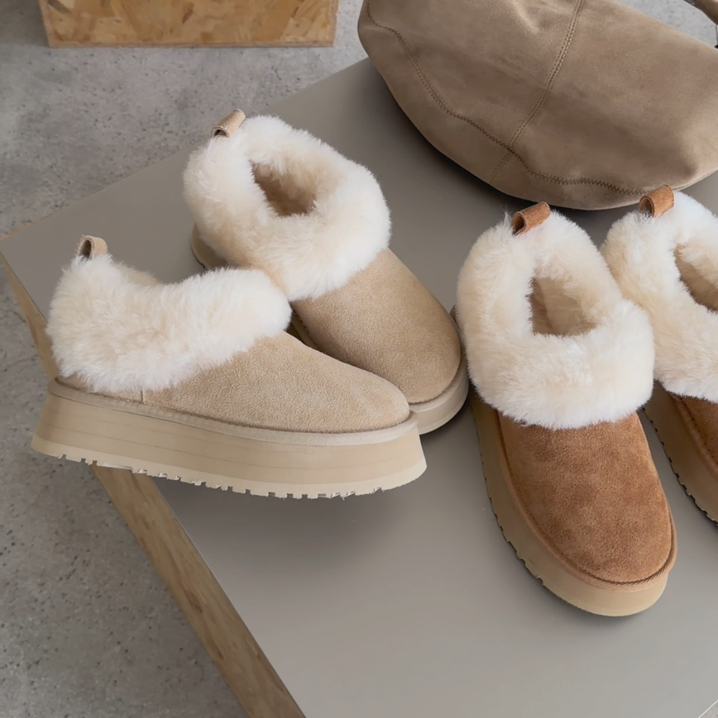 WM6雪地靴羊毛加绒厚底短靴女鞋