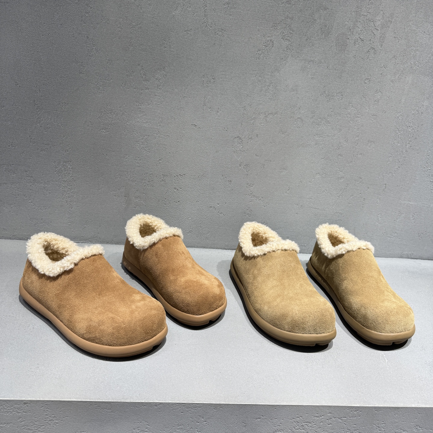 先峰名典一脚蹬懒人鞋加绒勃肯鞋