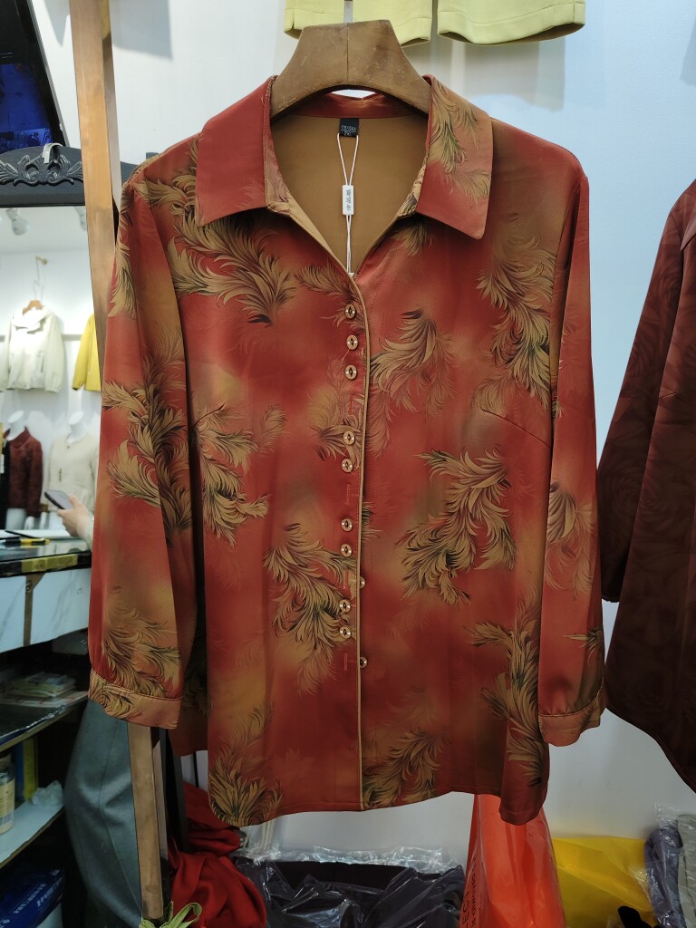 高档新款妈妈衬衫中老年女夏装衬衣喜庆中年人婚礼服上衣老年婚宴