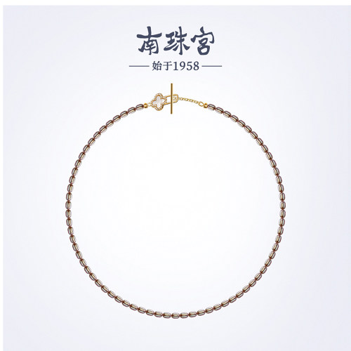 南珠宫925银淡水珍珠米形
