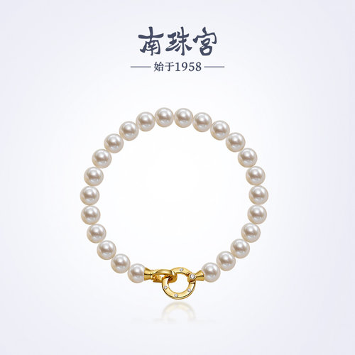 南珠宫淡水珍珠手链送妈妈C-HJS065SD-J