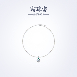 南珠宫淡水珍珠水沫玉项链优雅大气晚宴穿搭送女友C-CYX175SD-Y