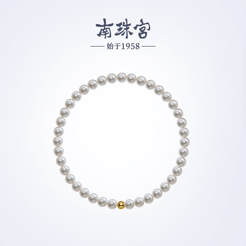 南珠宫淡水珍珠弹力手链百搭通勤送妈妈C-S062SD-Y