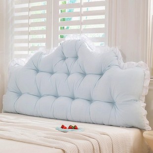 靠枕床头宿舍学生床上靠垫ins风榻榻米软包加高飘窗靠背绑带固定