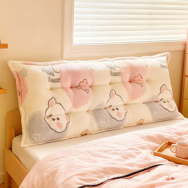 可爱风宿舍床上靠垫床头软包靠背加绒卧室榻榻米靠枕防撞神器绑带,居家布艺,床头靠垫,淘宝优惠券,粉丝福利购,淘宝优惠卷